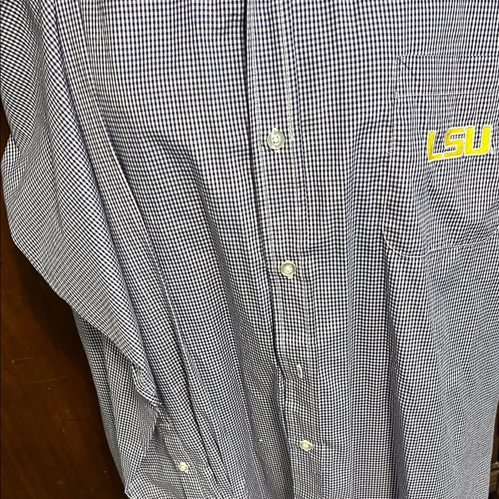 Campus Checkered Button Down Shirt - Black and White - Picture 3 of 3